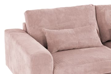 Copenhagen 4-seters Høyrevendt L-formet Divansofa i Manchester - Rosa - Møbler - Sofaer - Sofaer med sjeselong - 4 seters sofa med divan