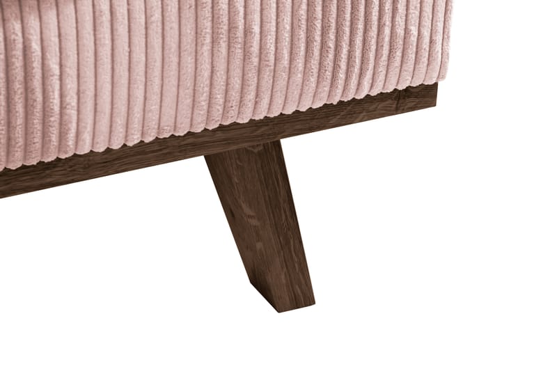 Copenhagen 4-seters Høyrevendt L-formet Divansofa i Manchester - Rosa - Møbler - Sofaer - Sofaer med sjeselong - 4 seters sofa med divan