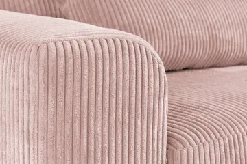 Copenhagen 4-seters Høyrevendt L-formet Divansofa i Manchester - Rosa - Møbler - Sofaer - Sofaer med sjeselong - 4 seters sofa med divan