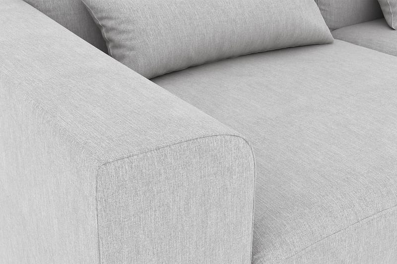 Copenhagen 4-seters Høyrevendt L-formet Divansofa i Stoff - Grå - Møbler - Sofaer - Sofaer med sjeselong - 4 seters sofa med divan