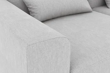 Copenhagen 4-seters Høyrevendt L-formet Divansofa i Stoff - Grå - Møbler - Sofaer - Sofaer med sjeselong - 4 seters sofa med divan