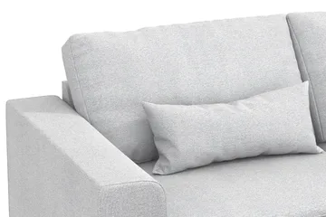 Copenhagen 4-seters Høyrevendt L-formet Divansofa i Stoff - Lys grå - Møbler - Sofaer - Sofaer med sjeselong - 4 seters sofa med divan