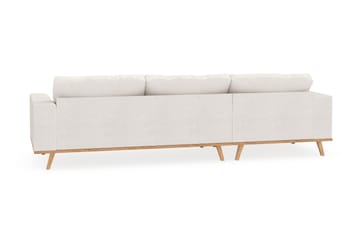 Copenhagen 4-seters Venstrevendt L-formet Divansofa i Bouclé - Hvit - Møbler - Sofaer - Sofaer med sjeselong - 4 seters sofa med divan