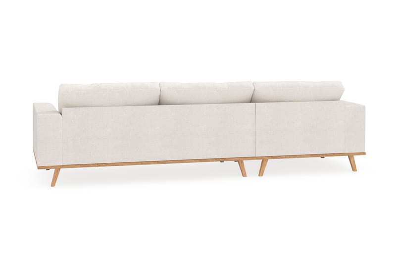 Copenhagen 4-seters Venstrevendt L-formet Divansofa i Bouclé - Hvit - Møbler - Sofaer - Sofaer med sjeselong - 4 seters sofa med divan