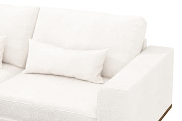 Copenhagen 4-seters Venstrevendt L-formet Divansofa i Bouclé - Hvit - Møbler - Sofaer - Sofaer med sjeselong - 4 seters sofa med divan