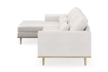 Copenhagen 4-seters Venstrevendt L-formet Divansofa i Bouclé - Hvit - Møbler - Sofaer - Sofaer med sjeselong - 4 seters sofa med divan