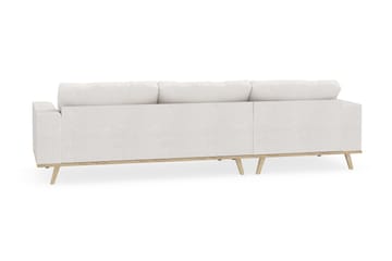 Copenhagen 4-seters Venstrevendt L-formet Divansofa i Bouclé - Hvit - Møbler - Sofaer - Sofaer med sjeselong - 4 seters sofa med divan