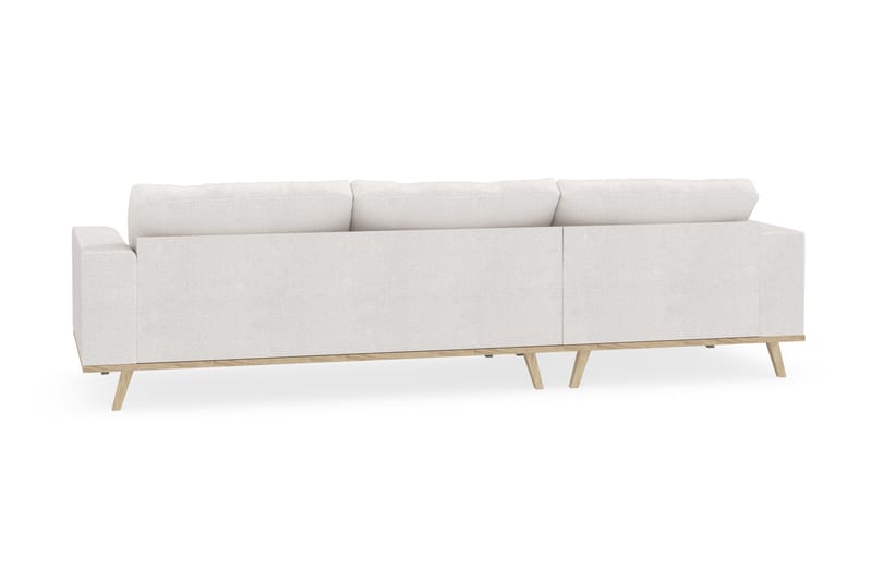 Copenhagen 4-seters Venstrevendt L-formet Divansofa i Bouclé - Hvit - Møbler - Sofaer - Sofaer med sjeselong - 4 seters sofa med divan
