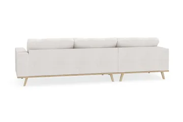 Copenhagen 4-seters Venstrevendt L-formet Divansofa i Bouclé - Hvit - Møbler - Sofaer - Sofaer med sjeselong - 4 seters sofa med divan
