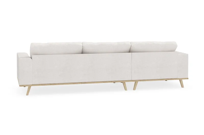 Copenhagen 4-seters Venstrevendt L-formet Divansofa i Bouclé - Hvit - Møbler - Sofaer - Sofaer med sjeselong - 4 seters sofa med divan