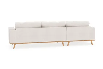 Copenhagen 4-seters Venstrevendt L-formet Divansofa i Bouclé - Hvit - Møbler - Sofaer - Sofaer med sjeselong - 4 seters sofa med divan