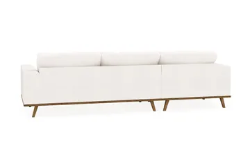 Copenhagen 4-seters Venstrevendt L-formet Divansofa i Bouclé - Hvit - Møbler - Sofaer - Sofaer med sjeselong - 4 seters sofa med divan