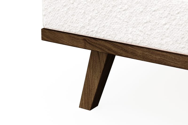 Copenhagen 4-seters Venstrevendt L-formet Divansofa i Bouclé - Hvit - Møbler - Sofaer - Sofaer med sjeselong - 4 seters sofa med divan