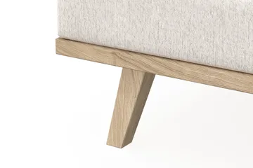 Copenhagen 4-seters Venstrevendt L-formet Divansofa i Fløyel - Kremhvit - Møbler - Sofaer - Sofaer med sjeselong - 4 seters sofa med divan