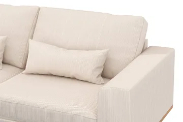 Copenhagen 4-seters Venstrevendt L-formet Divansofa i Manchester - Beige - Møbler - Sofaer - Sofaer med sjeselong - 4 seters sofa med divan