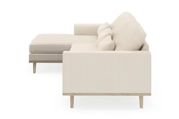 Copenhagen 4-seters Venstrevendt L-formet Divansofa i Manchester - Beige - Møbler - Sofaer - Sofaer med sjeselong - 4 seters sofa med divan