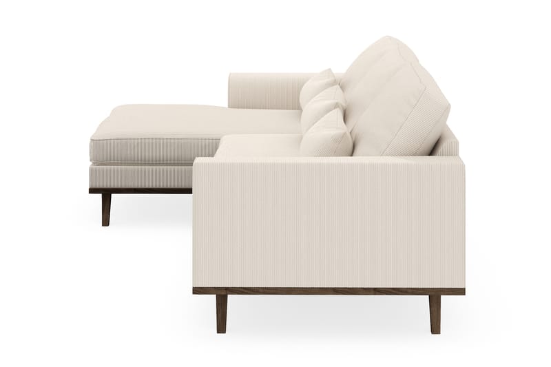 Copenhagen 4-seters Venstrevendt L-formet Divansofa i Manchester - Beige - Møbler - Sofaer - Sofaer med sjeselong - 4 seters sofa med divan