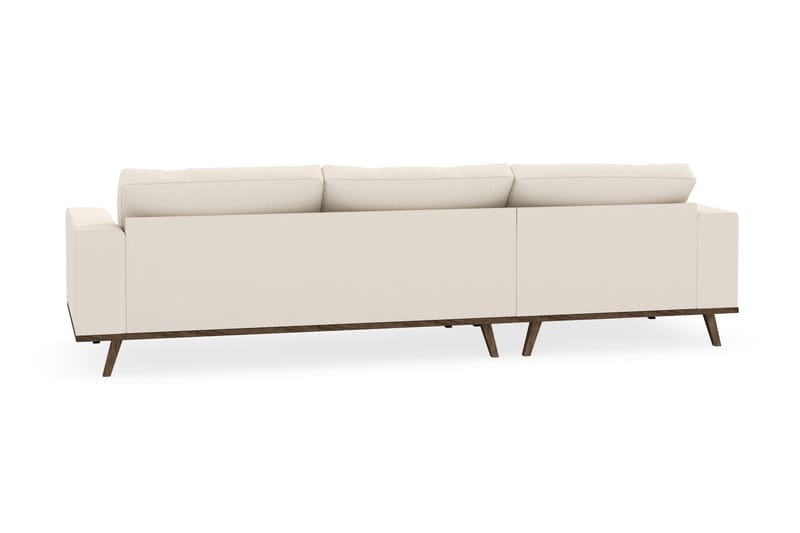 Copenhagen 4-seters Venstrevendt L-formet Divansofa i Manchester - Beige - Møbler - Sofaer - Sofaer med sjeselong - 4 seters sofa med divan