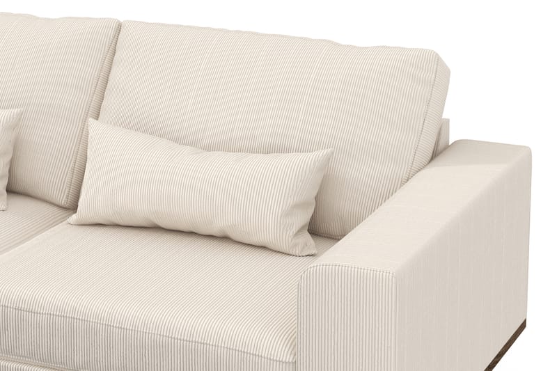 Copenhagen 4-seters Venstrevendt L-formet Divansofa i Manchester - Beige - Møbler - Sofaer - Sofaer med sjeselong - 4 seters sofa med divan