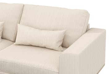 Copenhagen 4-seters Venstrevendt L-formet Divansofa i Manchester - Beige - Møbler - Sofaer - Sofaer med sjeselong - 4 seters sofa med divan