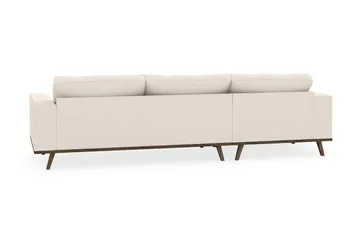 Copenhagen 4-seters Venstrevendt L-formet Divansofa i Manchester - Beige - Møbler - Sofaer - Sofaer med sjeselong - 4 seters sofa med divan