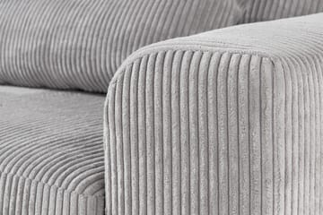 Copenhagen 4-seters Venstrevendt L-formet Divansofa i Manchester - Lys grå - Møbler - Sofaer - Sofaer med sjeselong - 4 seters sofa med divan