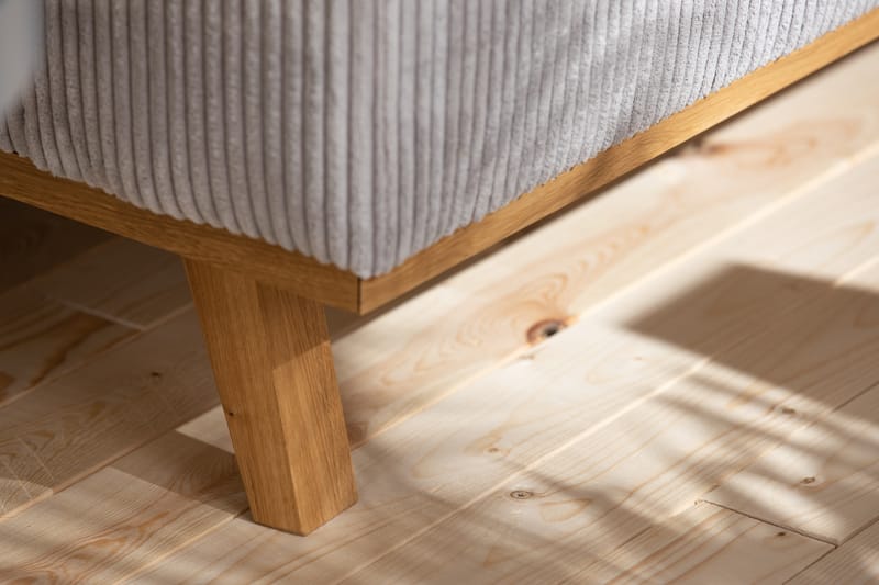 Copenhagen 4-seters Venstrevendt L-formet Divansofa i Manchester - Lys grå - Møbler - Sofaer - Sofaer med sjeselong - 4 seters sofa med divan
