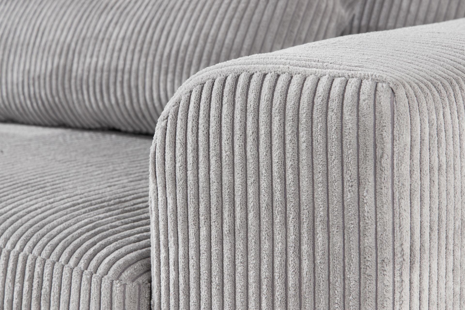 Copenhagen 4-seters Venstrevendt L-formet Divansofa i Manchester - Lys grå - Møbler - Sofaer - Sofaer med sjeselong - 4 seters sofa med divan