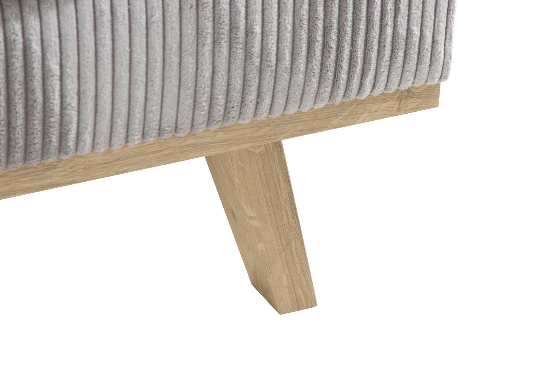 Copenhagen 4-seters Venstrevendt L-formet Divansofa i Manchester - Lys grå - Møbler - Sofaer - Sofaer med sjeselong - 4 seters sofa med divan