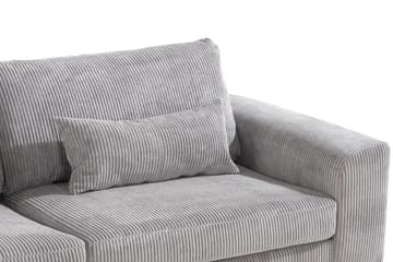 Copenhagen 4-seters Venstrevendt L-formet Divansofa i Manchester - Lys grå - Møbler - Sofaer - Sofaer med sjeselong - 4 seters sofa med divan