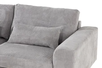 Copenhagen 4-seters Venstrevendt L-formet Divansofa i Manchester - Lys grå - Møbler - Sofaer - Sofaer med sjeselong - 4 seters sofa med divan