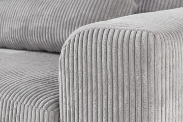 Copenhagen 4-seters Venstrevendt L-formet Divansofa i Manchester - Lys grå - Møbler - Sofaer - Sofaer med sjeselong - 4 seters sofa med divan