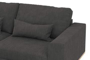 Copenhagen 4-seters Venstrevendt L-formet Divansofa i Manchester - Mørk grå - Møbler - Sofaer - Sofaer med sjeselong - 4 seters sofa med divan