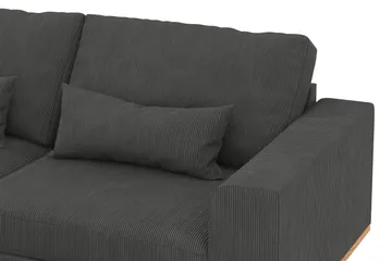 Copenhagen 4-seters Venstrevendt L-formet Divansofa i Manchester - Mørk grå - Møbler - Sofaer - Sofaer med sjeselong - 4 seters sofa med divan
