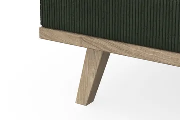 Copenhagen 4-seters Venstrevendt L-formet Divansofa i Manchester - Mørk grønn - Møbler - Sofaer - Sofaer med sjeselong - 4 seters sofa med divan