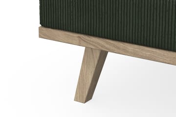 Copenhagen 4-seters Venstrevendt L-formet Divansofa i Manchester - Mørk grønn - Møbler - Sofaer - Sofaer med sjeselong - 4 seters sofa med divan