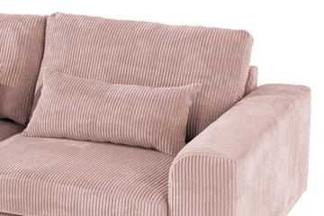 Copenhagen 4-seters Venstrevendt L-formet Divansofa i Manchester - Rosa - Møbler - Sofaer - Sofaer med sjeselong - 4 seters sofa med divan