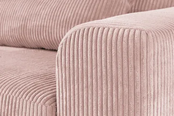 Copenhagen 4-seters Venstrevendt L-formet Divansofa i Manchester - Rosa - Møbler - Sofaer - Sofaer med sjeselong - 4 seters sofa med divan