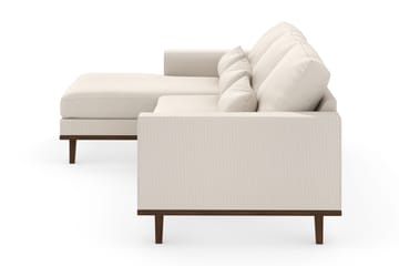 Copenhagen 4-seters Venstrevendt L-formet Divansofa i Stoff - Beige - Møbler - Sofaer - Sofaer med sjeselong - 4 seters sofa med divan