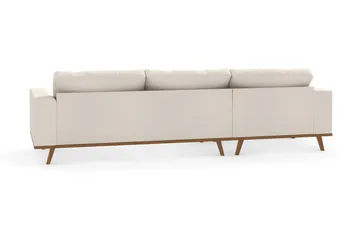 Copenhagen 4-seters Venstrevendt L-formet Divansofa i Stoff - Beige - Møbler - Sofaer - Sofaer med sjeselong - 4 seters sofa med divan