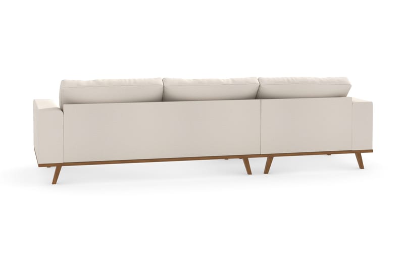 Copenhagen 4-seters Venstrevendt L-formet Divansofa i Stoff - Beige - Møbler - Sofaer - Sofaer med sjeselong - 4 seters sofa med divan