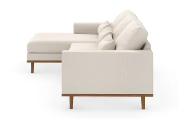 Copenhagen 4-seters Venstrevendt L-formet Divansofa i Stoff - Beige - Møbler - Sofaer - Sofaer med sjeselong - 4 seters sofa med divan