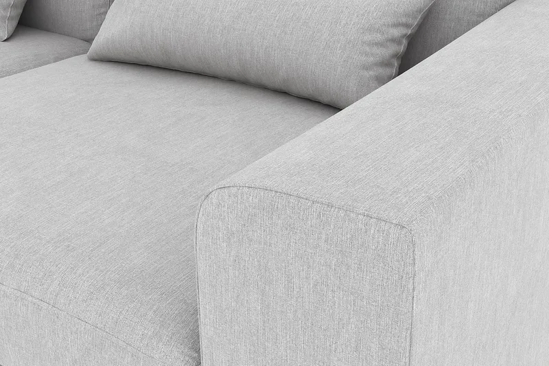 Copenhagen 4-seters Venstrevendt L-formet Divansofa i Stoff - Grå - Møbler - Sofaer - Sofaer med sjeselong - 4 seters sofa med divan