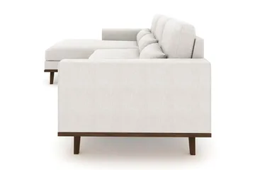Copenhagen 4-seters Venstrevendt L-formet Divansofa i Stoff - Lys grå - Møbler - Sofaer - Sofaer med sjeselong - 4 seters sofa med divan