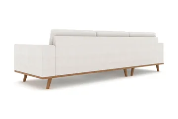 Copenhagen 4-seters Venstrevendt L-formet Divansofa i Stoff - Lys grå - Møbler - Sofaer - Sofaer med sjeselong - 4 seters sofa med divan