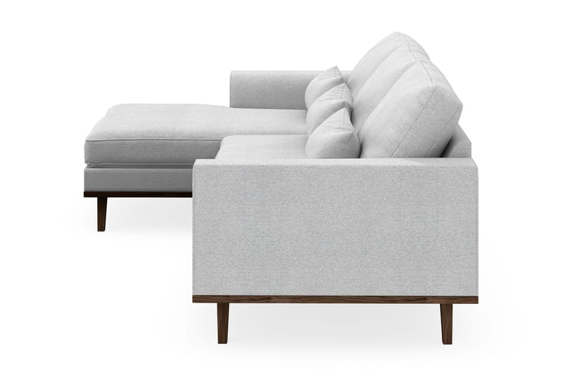 Copenhagen 4-seters Venstrevendt L-formet Divansofa i Stoff - Lys grå - Møbler - Sofaer - Sofaer med sjeselong - 4 seters sofa med divan