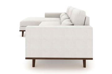 Copenhagen 4-seters Venstrevendt L-formet Divansofa i Stoff - Lys grå - Møbler - Sofaer - Sofaer med sjeselong - 4 seters sofa med divan