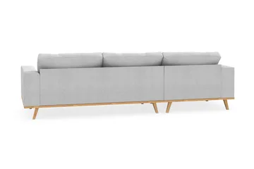 Copenhagen 4-seters Venstrevendt L-formet Divansofa i Stoff - Lys grå - Møbler - Sofaer - Sofaer med sjeselong - 4 seters sofa med divan