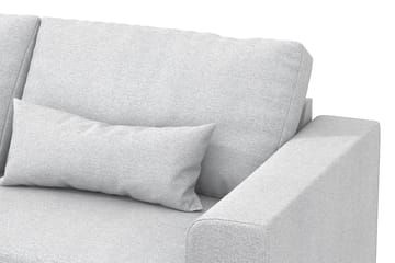 Copenhagen 4-seters Venstrevendt L-formet Divansofa i Stoff - Lys grå - Møbler - Sofaer - Sofaer med sjeselong - 4 seters sofa med divan