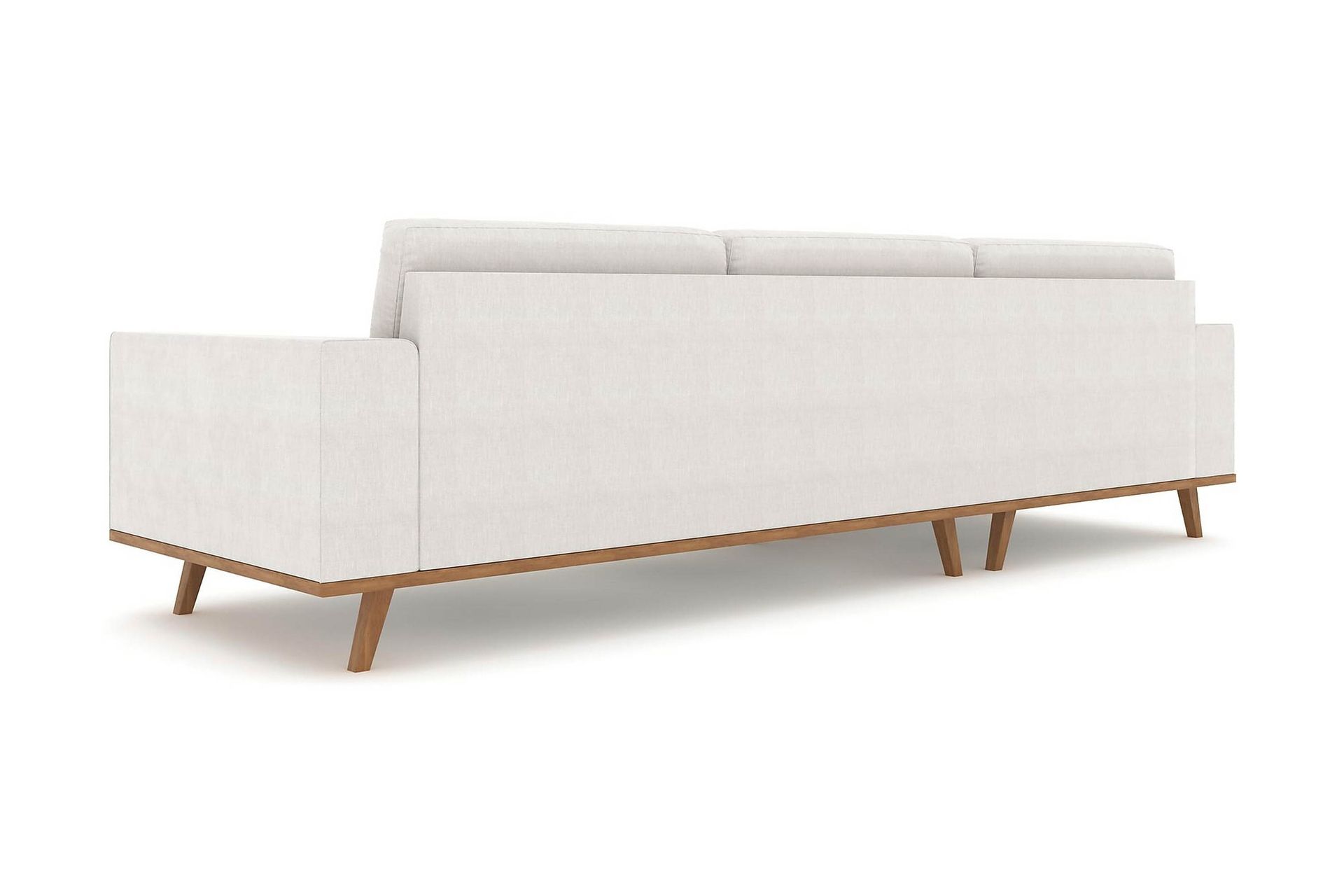 Copenhagen 4-seters Venstrevendt L-formet Divansofa i Stoff - Lys grå - Møbler - Sofaer - Sofaer med sjeselong - 4 seters sofa med divan